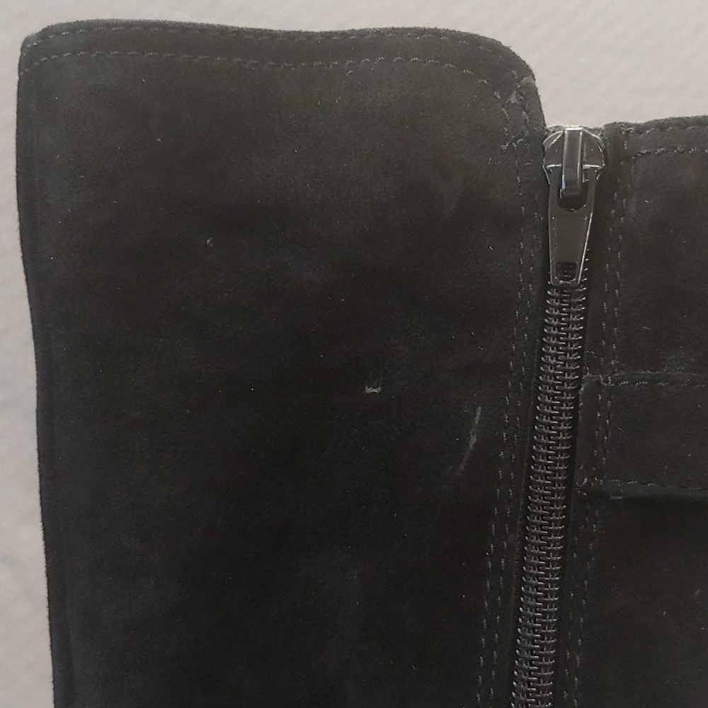 Naturalizer Jordan Suede Riding Boot Black- 8W - Picture 10 of 15